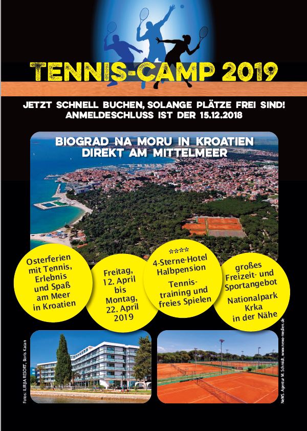 Tennis Oster Camp Kroatien 2019 Moritz